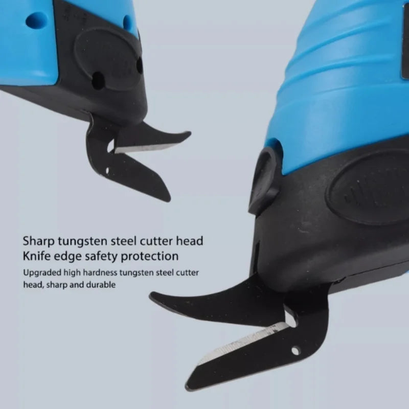 Portable Rechargeable Electric Scissors Effortless Cutting Fabric Leather Electric Cutting Scissors Tailor Sewing Cutting Knife