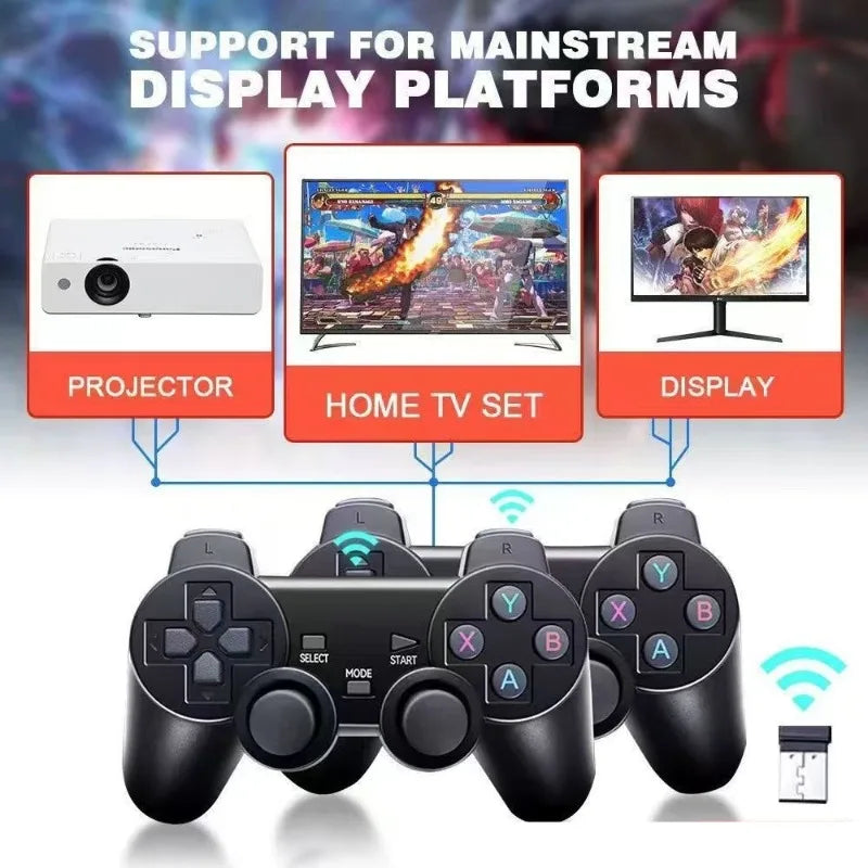 Consola de videojuegos X2 PULS TV Game Stick, controlador inalámbrico doble, TV Game Stick 8K, juego retro clásico, juego retro para PSP/PS1
