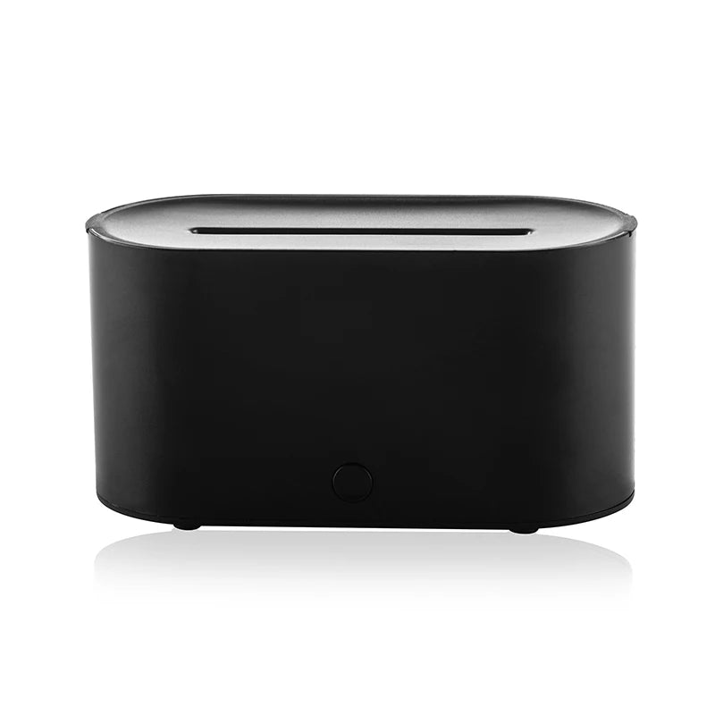 Aroma Diffuser Flame Air Humidifier USB Desktop for Household Bedroom Fragrance Essential Oil Diffuser with Colorful Night Light