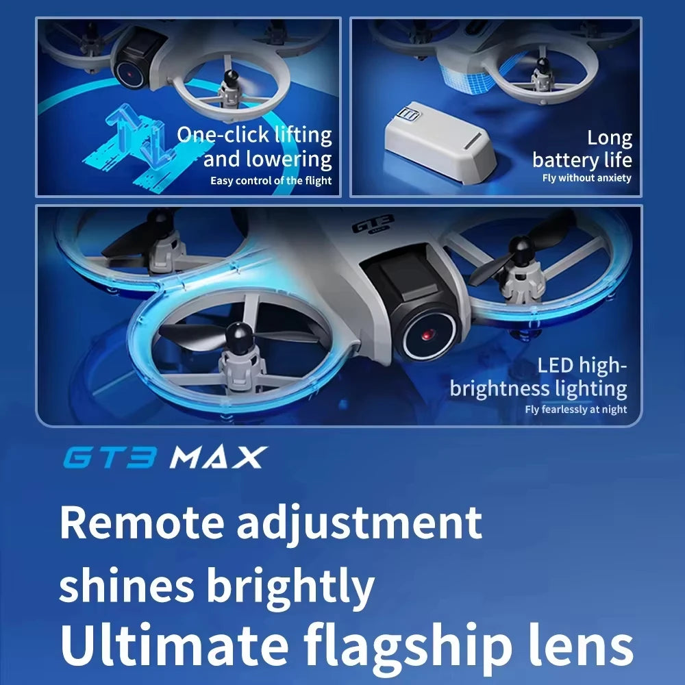 5G 8K GPS Professional HD Aerial Photography Light Remote Control Aircraft Optical Flow Quadcopter High Quality GT3 MAX Drone
