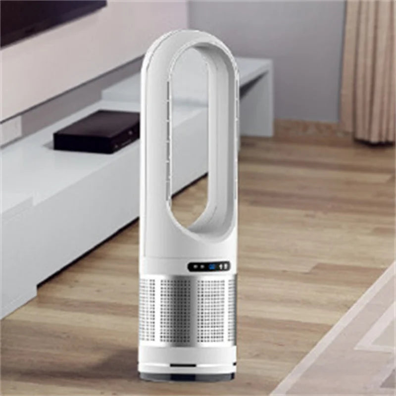 2025 Nuevo ventilador de purificación de piso de 18 pulgadas, cálido y frío, de larga duración, silencioso, con varias velocidades, seguro y sin aspas