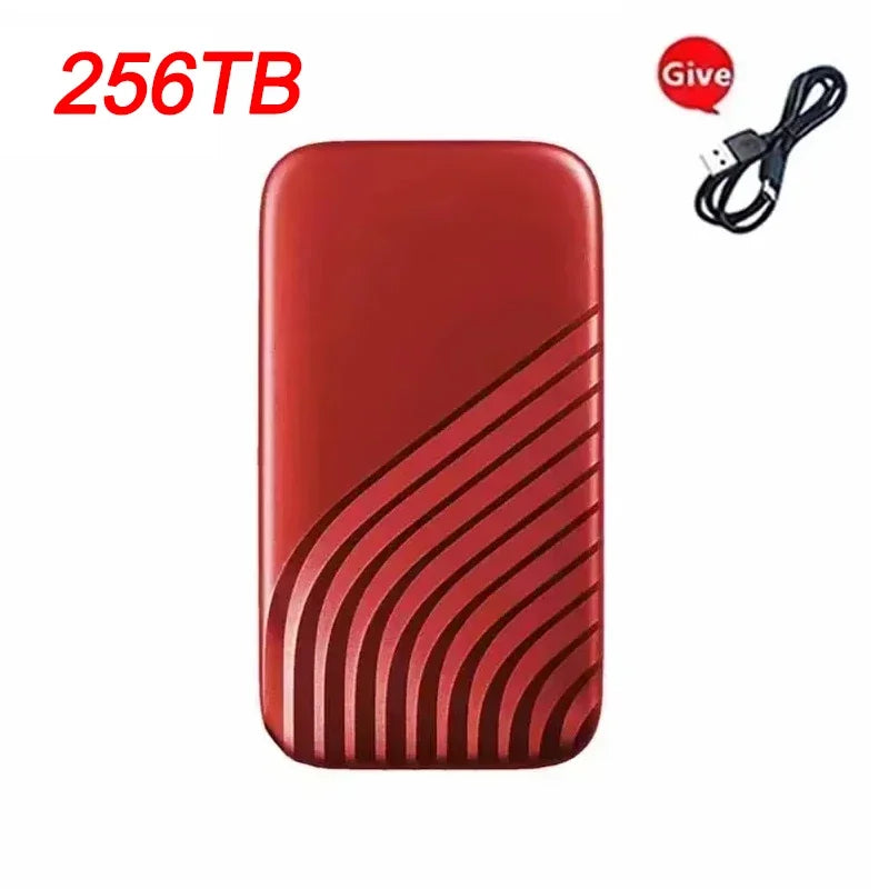 New SSD USB Flash Hard Drive External TypeC High Speed SSD USB3.1 256TB SSD Storage Portable HD Hard Disk