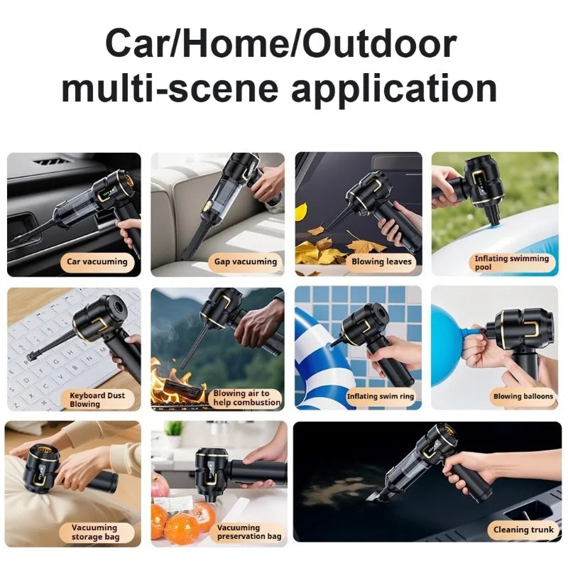 Car Vacuum Cleaner High Power Portable Handheld Wireless Brushless Motor Cleaning Machine Powerful Air Duster for Home Appliance