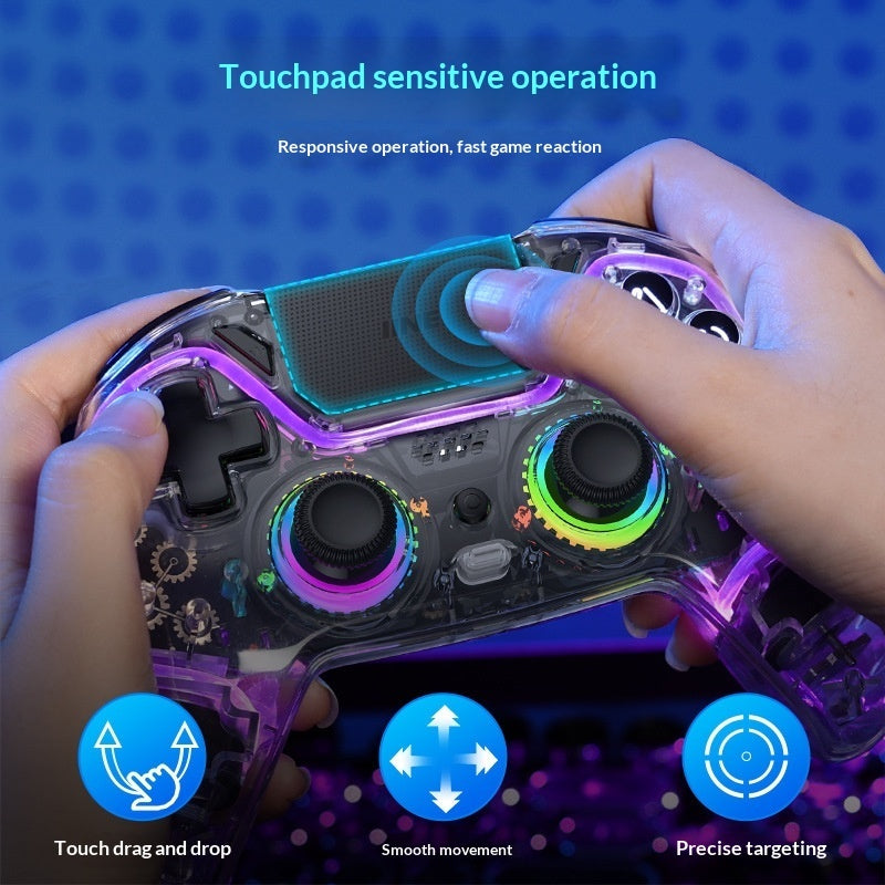 Controlador de consola de juegos transparente inalámbrico Bluetooth