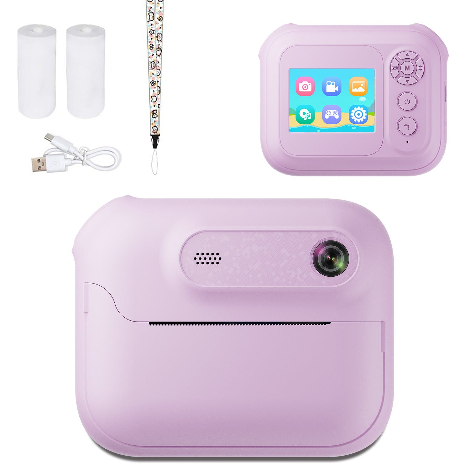 Creative, Portable Instant-printing Polaroid-style Toy Camera For Kids
