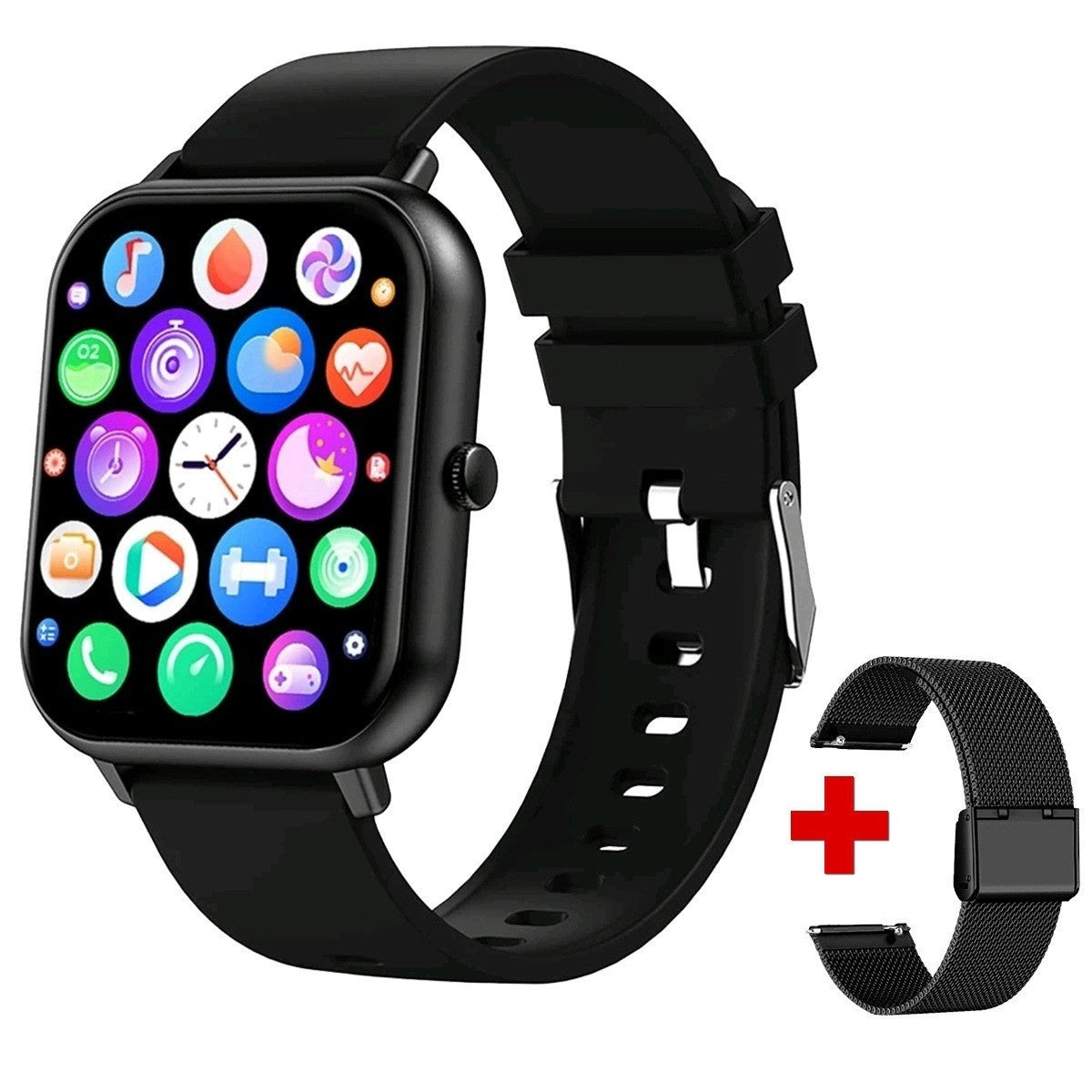 Reloj inteligente ZL54CJ con llamadas Bluetooth y monitoreo de frecuencia cardíaca y presión arterial