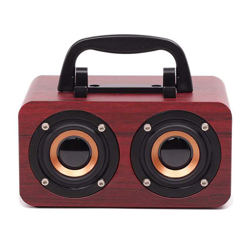Altavoz Bluetooth inalámbrico de madera portátil para exteriores