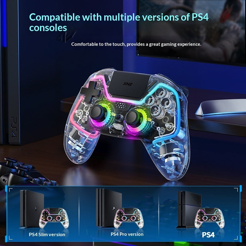 Controlador de consola de juegos transparente inalámbrico Bluetooth