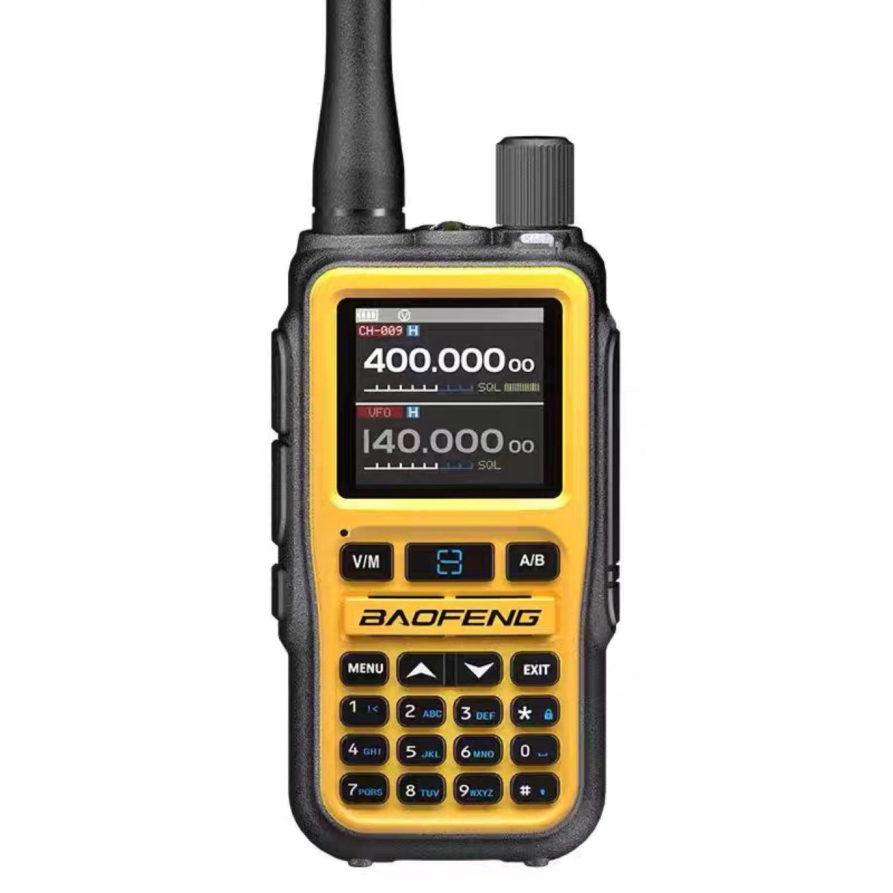 Walkie-talkie escaneo de frecuencia de una tecla aviación AM banda completa
