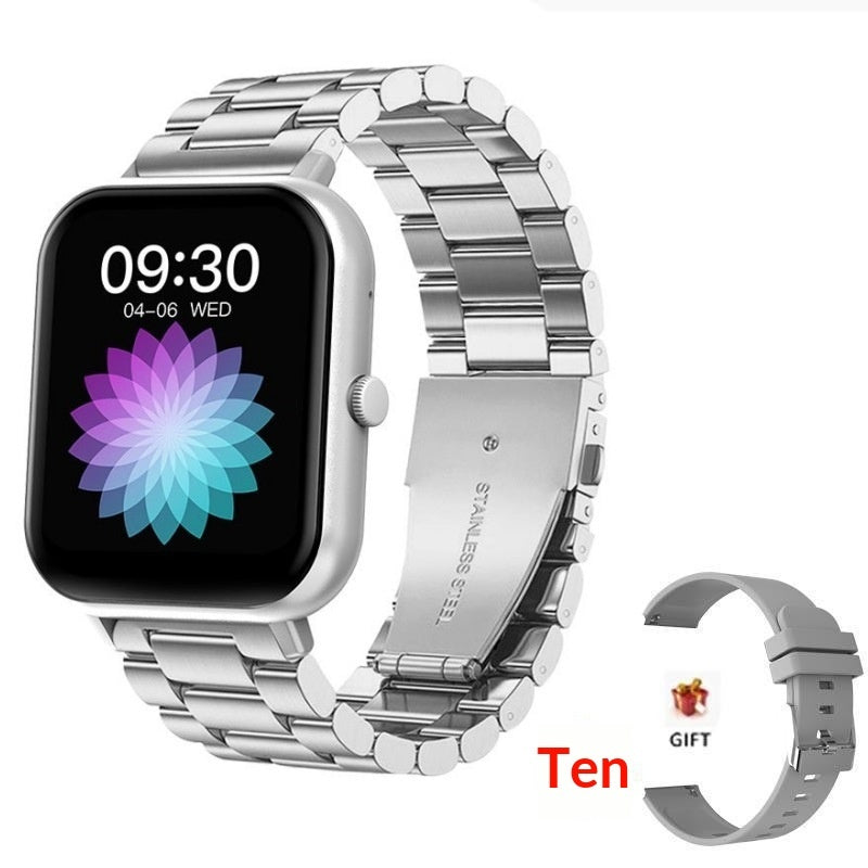 Reloj inteligente ZL54CJ con llamadas Bluetooth y monitoreo de frecuencia cardíaca y presión arterial