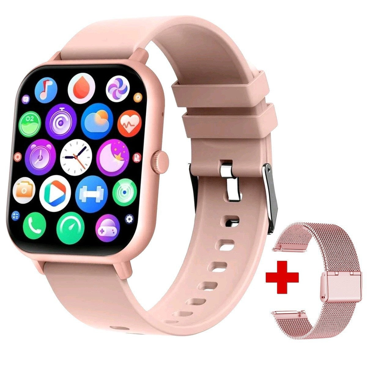 Reloj inteligente ZL54CJ con llamadas Bluetooth y monitoreo de frecuencia cardíaca y presión arterial