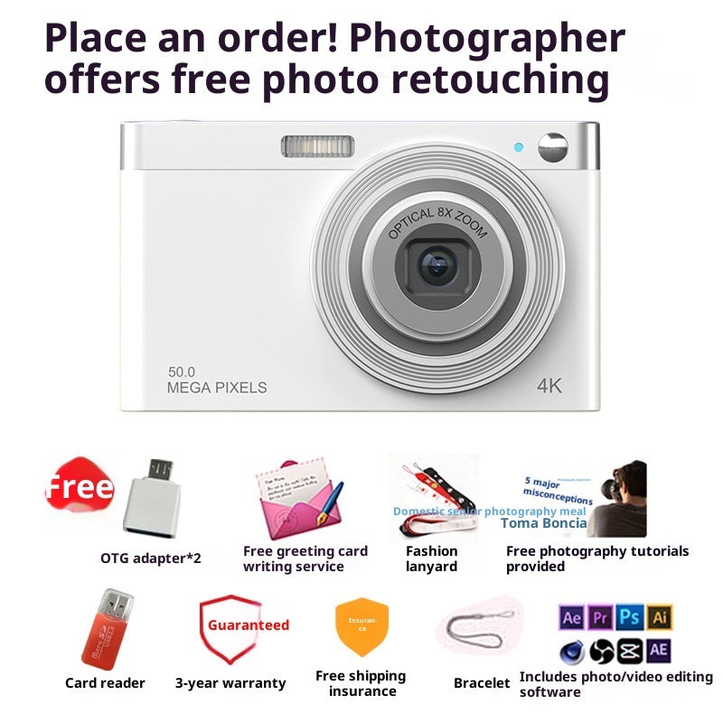 Student Digital Camera Entry-level CCD HD Beauty Campus Retro