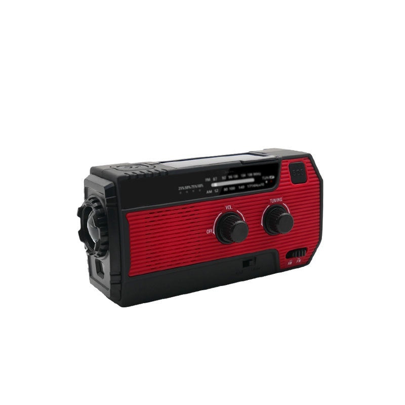 Hand-cranked Multifunctional Emergency Charging Solar Radio Outdoor Disaster Prevention Radio