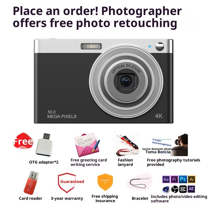 Student Digital Camera Entry-level CCD HD Beauty Campus Retro