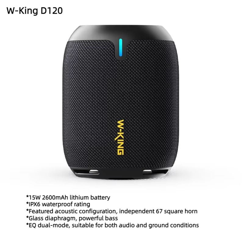 Altavoz Bluetooth inalámbrico portátil W-King D120